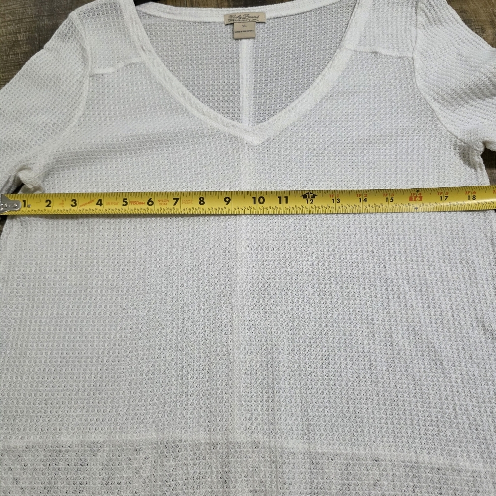 Lucky Brand White Long Sleeve Top - Picture 6 of 6